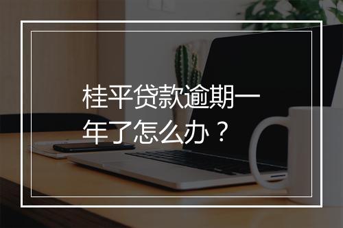 桂平贷款逾期一年了怎么办？
