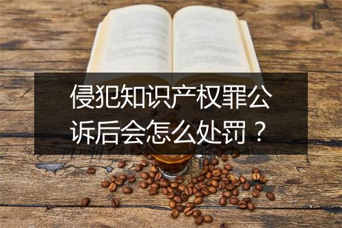 侵犯知识产权罪公诉后会怎么处罚？
