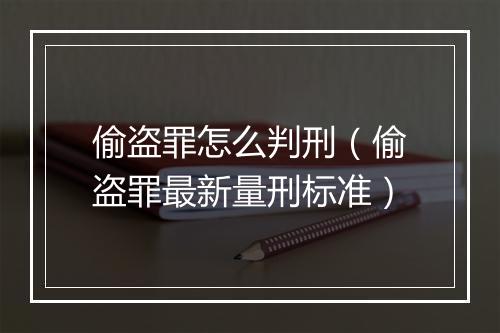 偷盗罪怎么判刑（偷盗罪最新量刑标准）