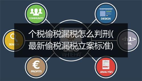 个税偷税漏税怎么判刑(最新偷税漏税立案标准)