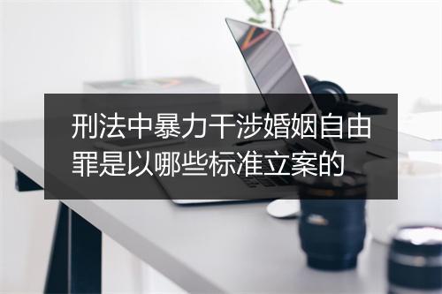 刑法中暴力干涉婚姻自由罪是以哪些标准立案的