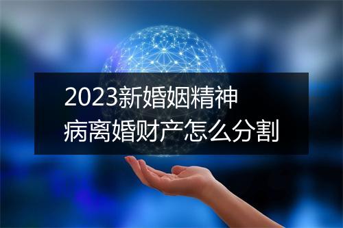 2023新婚姻精神病离婚财产怎么分割