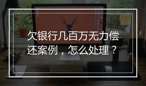 欠银行几百万无力偿还案例，怎么处理？