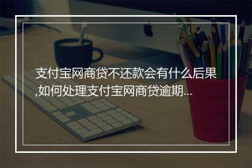 支付宝网商贷不还款会有什么后果,如何处理支付宝网商贷逾期不还款问题