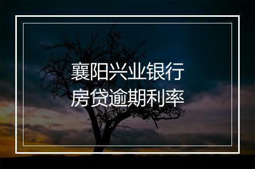 襄阳兴业银行房贷逾期利率