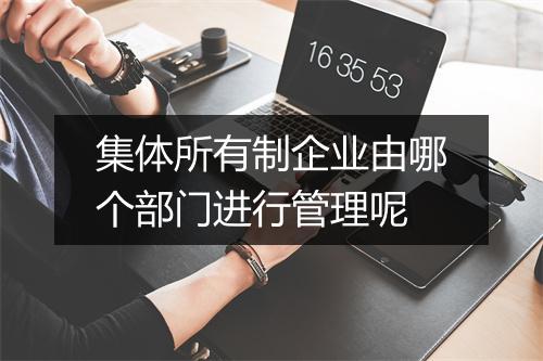 集体所有制企业由哪个部门进行管理呢