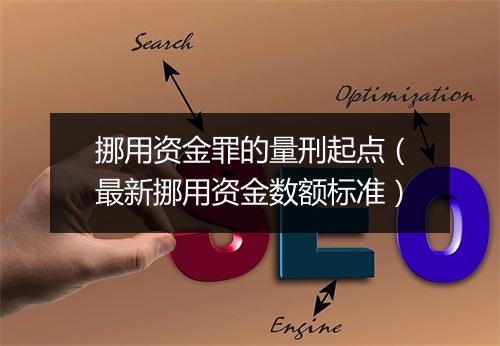 挪用资金罪的量刑起点（最新挪用资金数额标准）