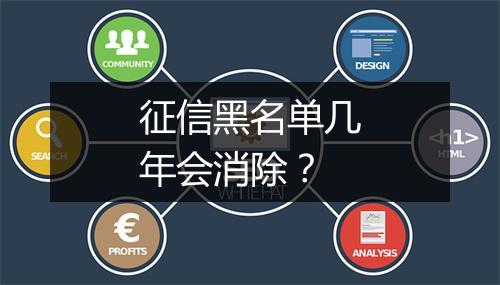 征信黑名单几年会消除？