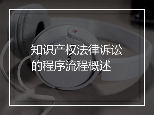 知识产权法律诉讼的程序流程概述