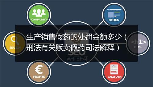 生产销售假药的处罚金额多少（刑法有关贩卖假药司法解释）