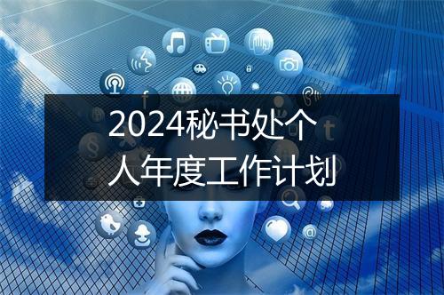 2024秘书处个人年度工作计划