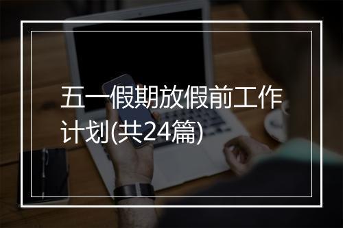五一假期放假前工作计划(共24篇)
