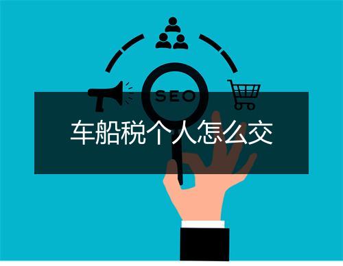 车船税个人怎么交
