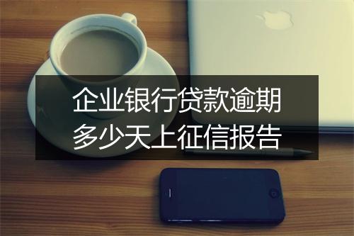 企业银行贷款逾期多少天上征信报告