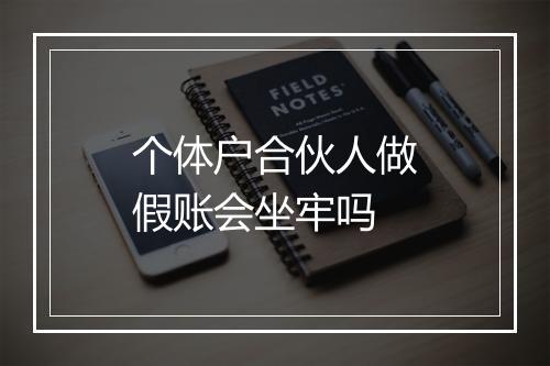 个体户合伙人做假账会坐牢吗