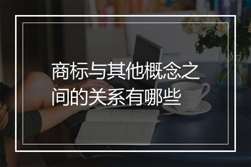 商标与其他概念之间的关系有哪些