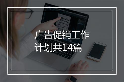 广告促销工作计划共14篇