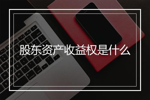 股东资产收益权是什么