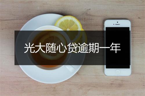 光大随心贷逾期一年