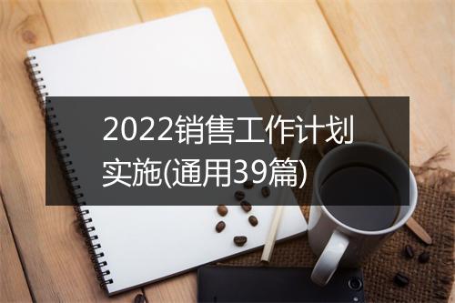 2022销售工作计划实施(通用39篇)