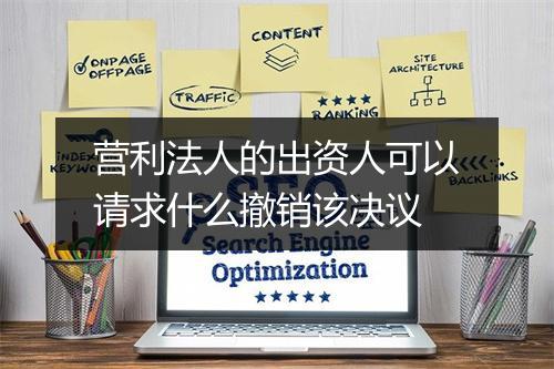 营利法人的出资人可以请求什么撤销该决议