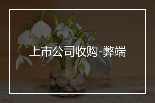 上市公司收购-弊端