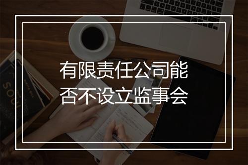 有限责任公司能否不设立监事会