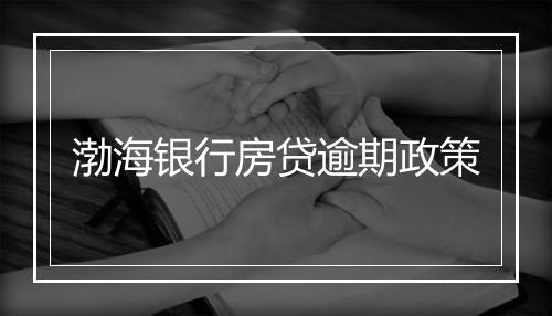 渤海银行房贷逾期政策