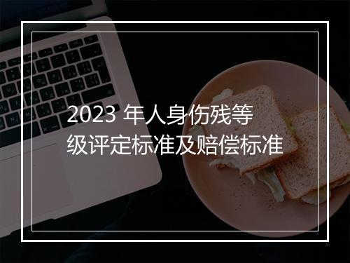 2023 年人身伤残等级评定标准及赔偿标准
