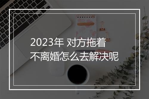 2023年 对方拖着不离婚怎么去解决呢