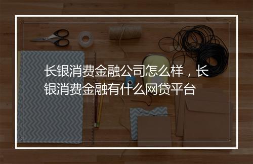 长银消费金融公司怎么样，长银消费金融有什么网贷平台