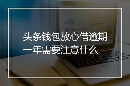 头条钱包放心借逾期一年需要注意什么