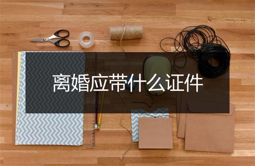 离婚应带什么证件