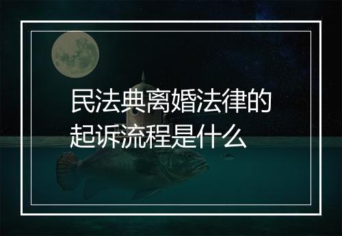 民法典离婚法律的起诉流程是什么