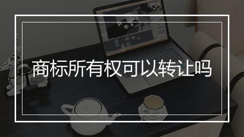 商标所有权可以转让吗