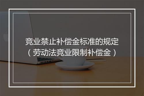 竞业禁止补偿金标准的规定（劳动法竞业限制补偿金）