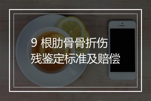 9 根肋骨骨折伤残鉴定标准及赔偿