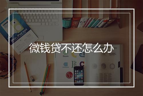 微钱贷不还怎么办