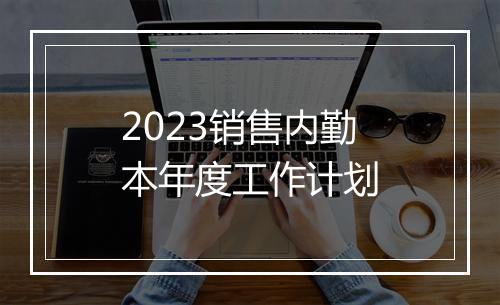 2023销售内勤本年度工作计划