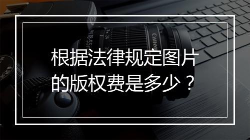 根据法律规定图片的版权费是多少？