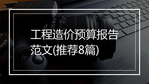 工程造价预算报告范文(推荐8篇)