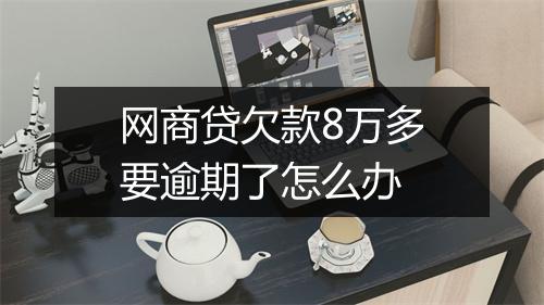 网商贷欠款8万多要逾期了怎么办