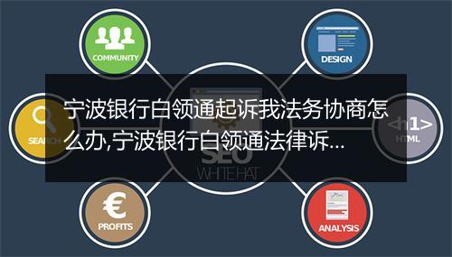 宁波银行白领通起诉我法务协商怎么办,宁波银行白领通法律诉讼流程