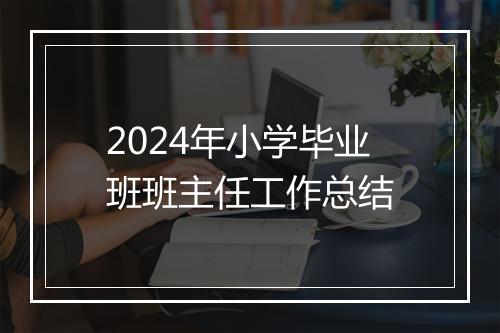 2024年小学毕业班班主任工作总结