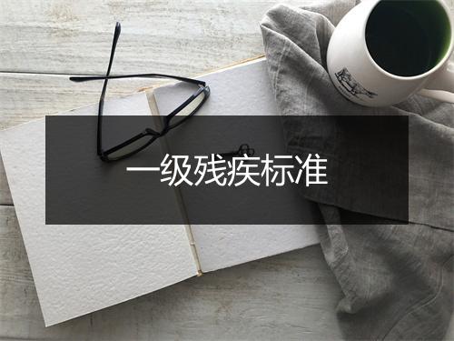一级残疾标准