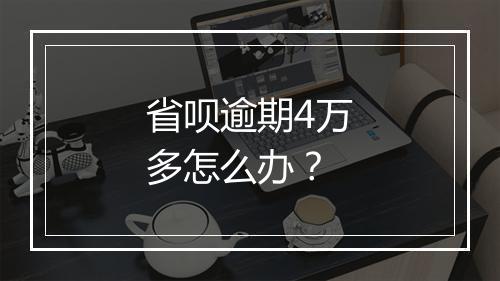 省呗逾期4万多怎么办？