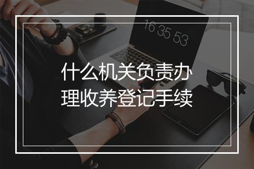 什么机关负责办理收养登记手续