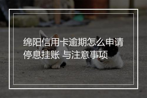 绵阳信用卡逾期怎么申请停息挂账 与注意事项