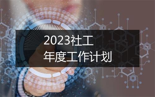 2023社工年度工作计划