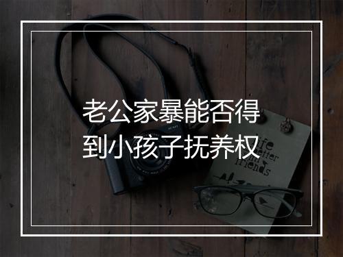 老公家暴能否得到小孩子抚养权